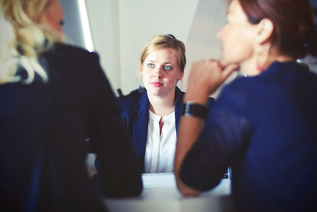 group of professionals in discussion