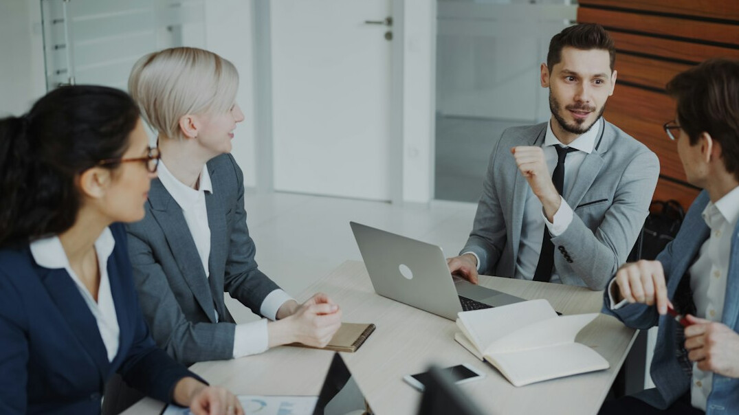 digital business meeting